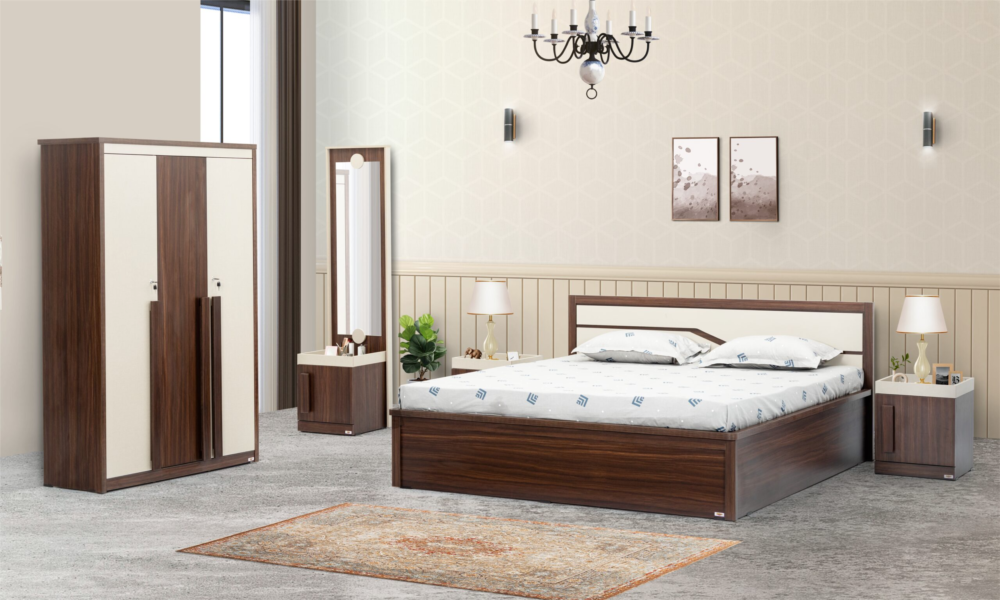AUSTIN BEDROOM SET – BROWN