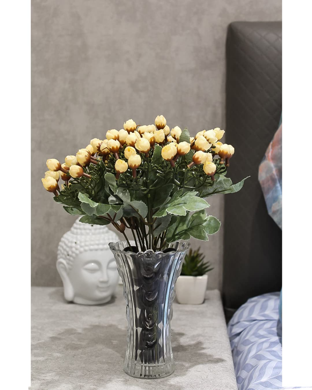 PolliNation Rose Artificial Flower (8 Inch, Pack of 2) - Image 4