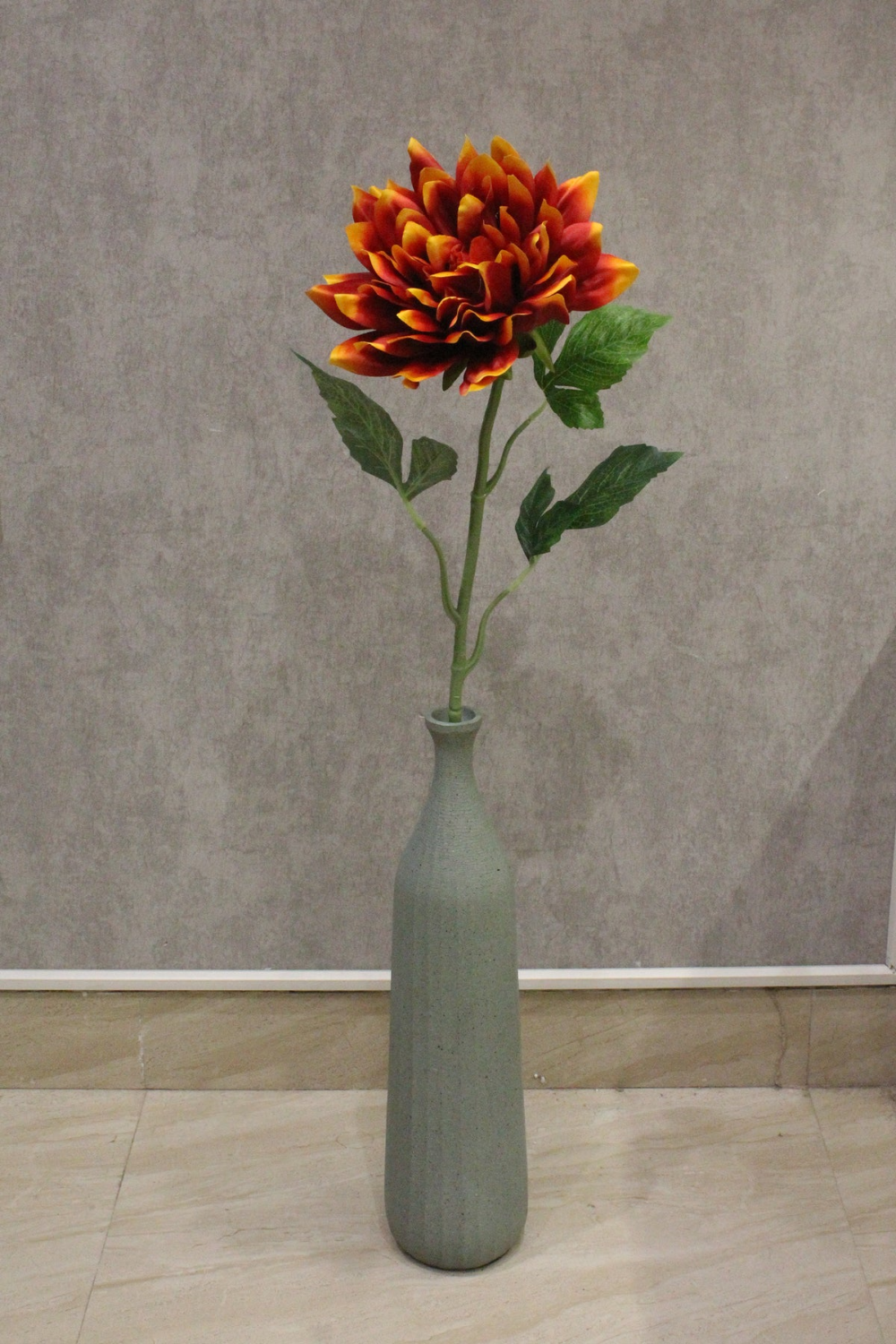 Silk Single Stem Dahlia Artificial Flower Stick For Home Decors