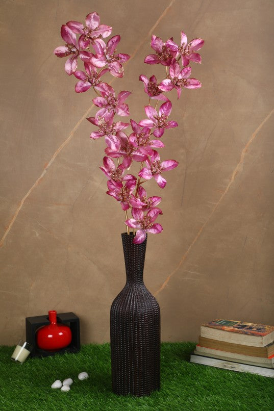 Pollination Stunning Forsythia Glitter Artificial Flower For Home, Office, Restaurant, Balcony, Party, Hotel, Garden Decor, Indoor (Pack of 2)
