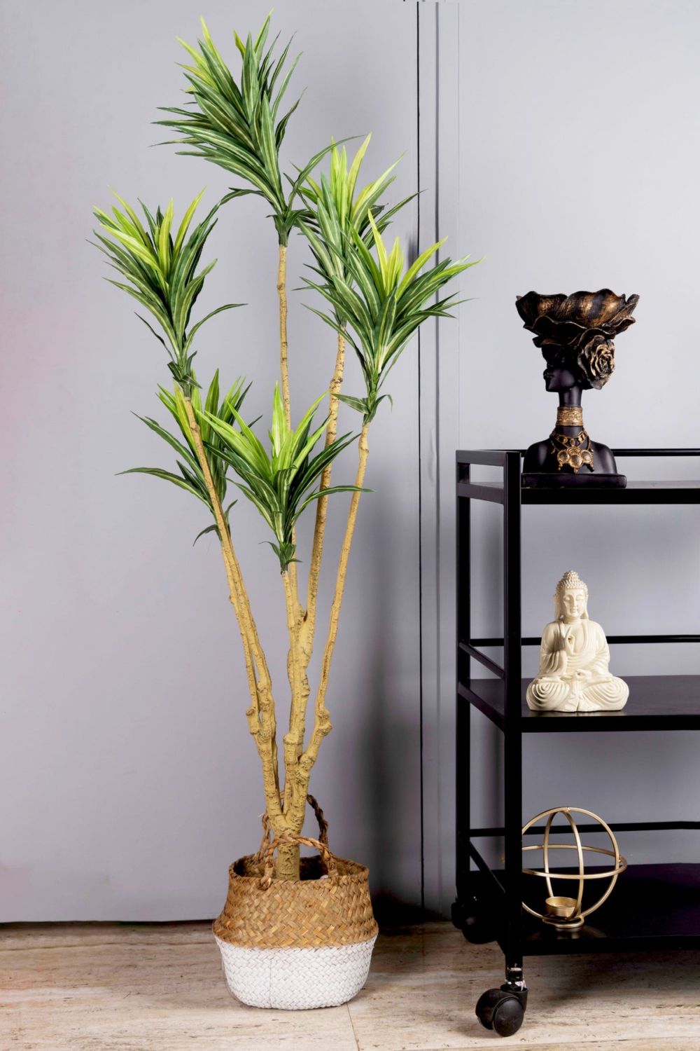 Pollination Attractive Artificial Dracaena Plant without Pot