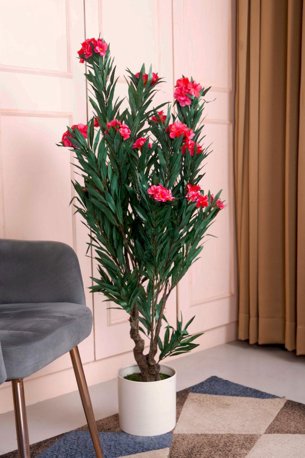 Pollination artificial Oleander ( OLEANPINK ) Plant - Brighten Your Space With vibrant Pink Blooms