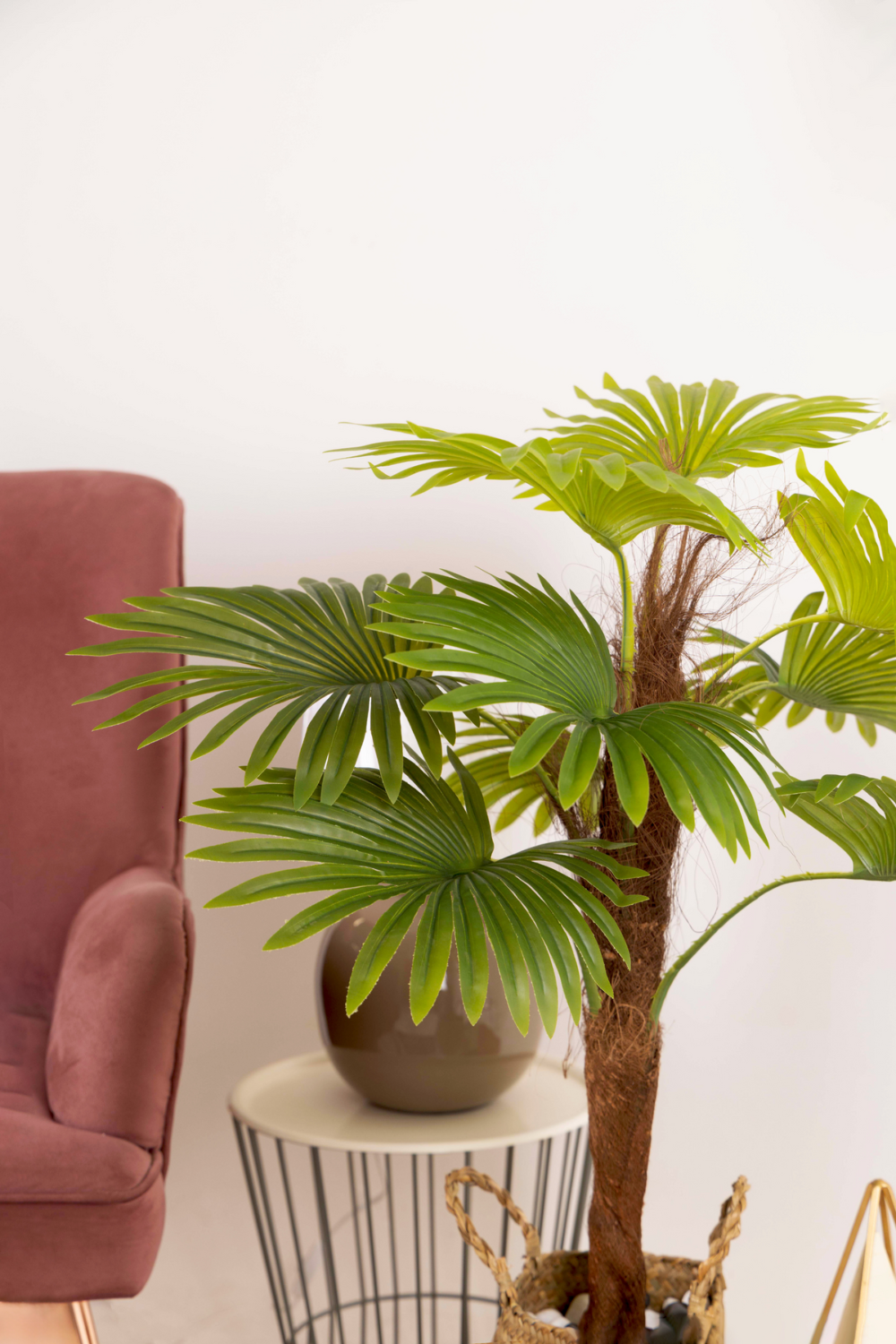 Pollination Artificial Raffix Palm Plant - Infuse Your Space With Tropical Serenity- 3FT - Image 2