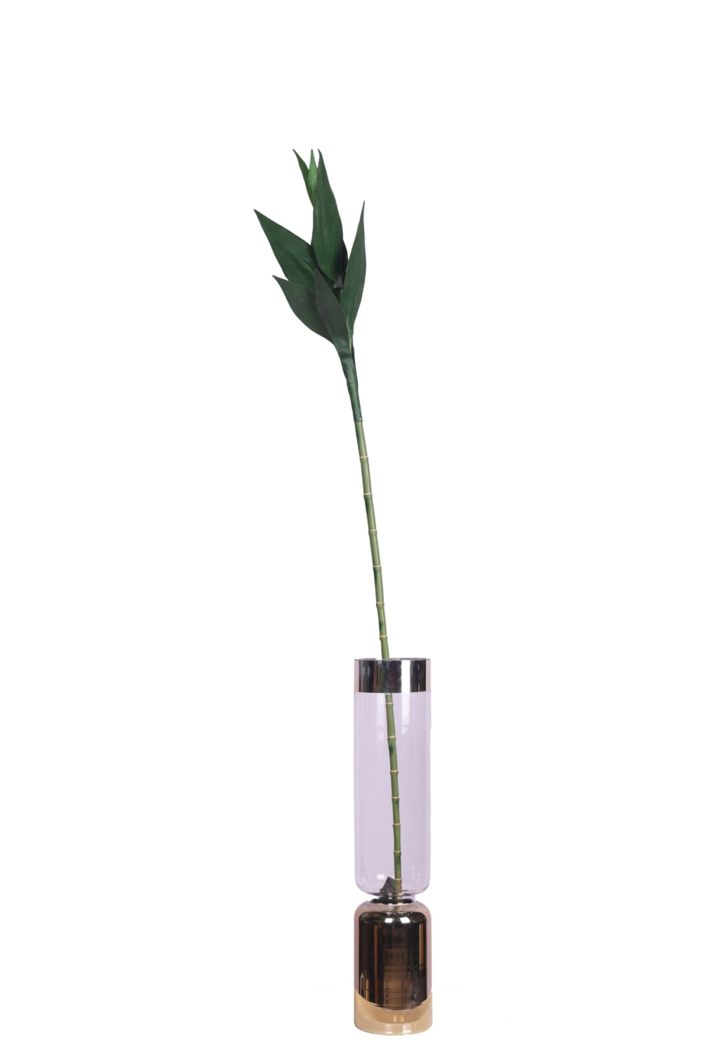 Pollination Artificial Bamboo Palm Plant Without Pot, Set Of 3 - Image 2