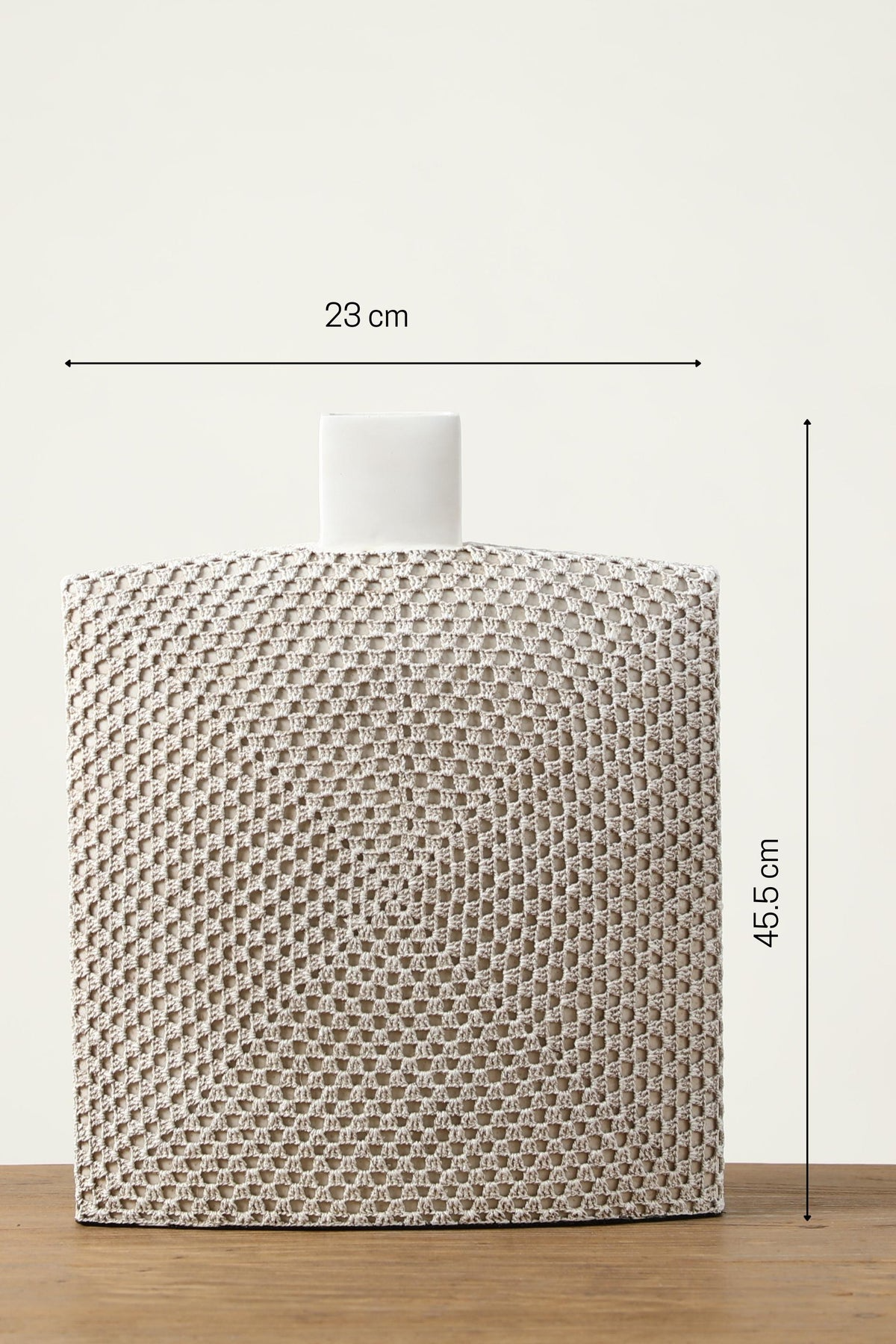 Woven Design Matt Finishing Resin Flower Vase For Your Home Or Office Decor - Image 7