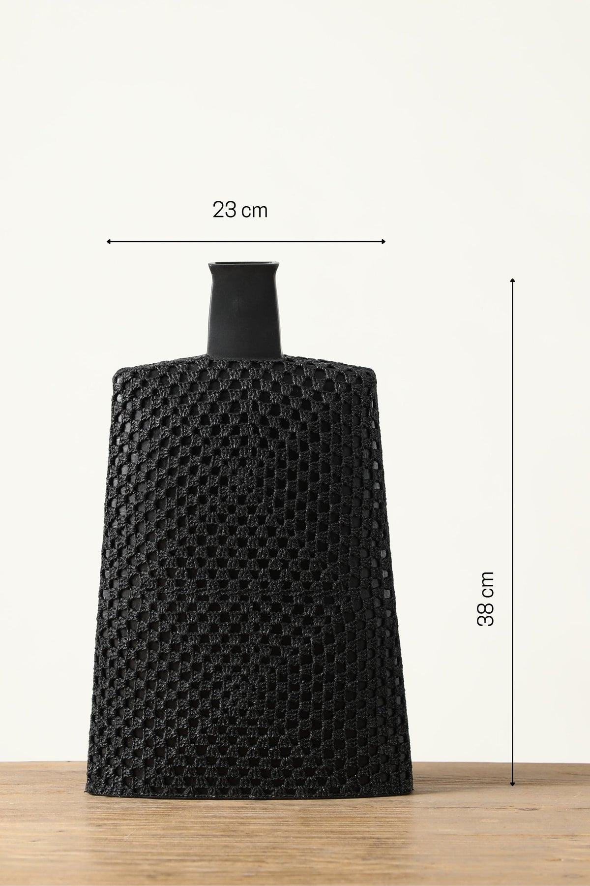 Woven Design Matt Finishing Resin Flower Vase For Your Home Or Office Decor - Image 2