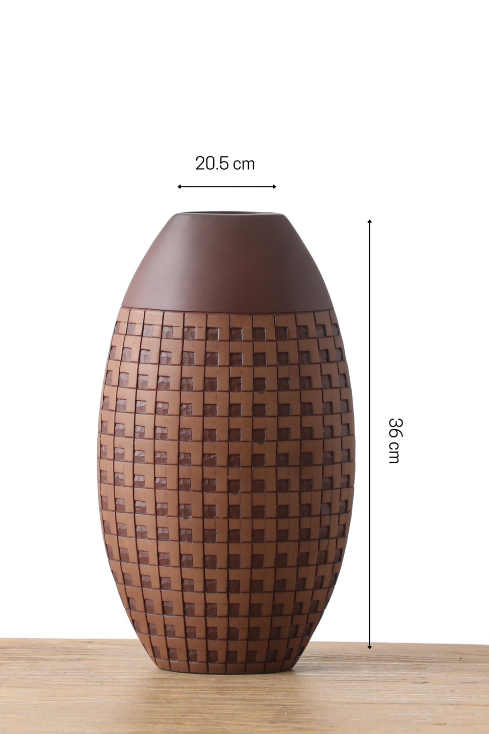Beautiful Oval Shaped Resin Vase For Your Home Or Office Decor - Image 2