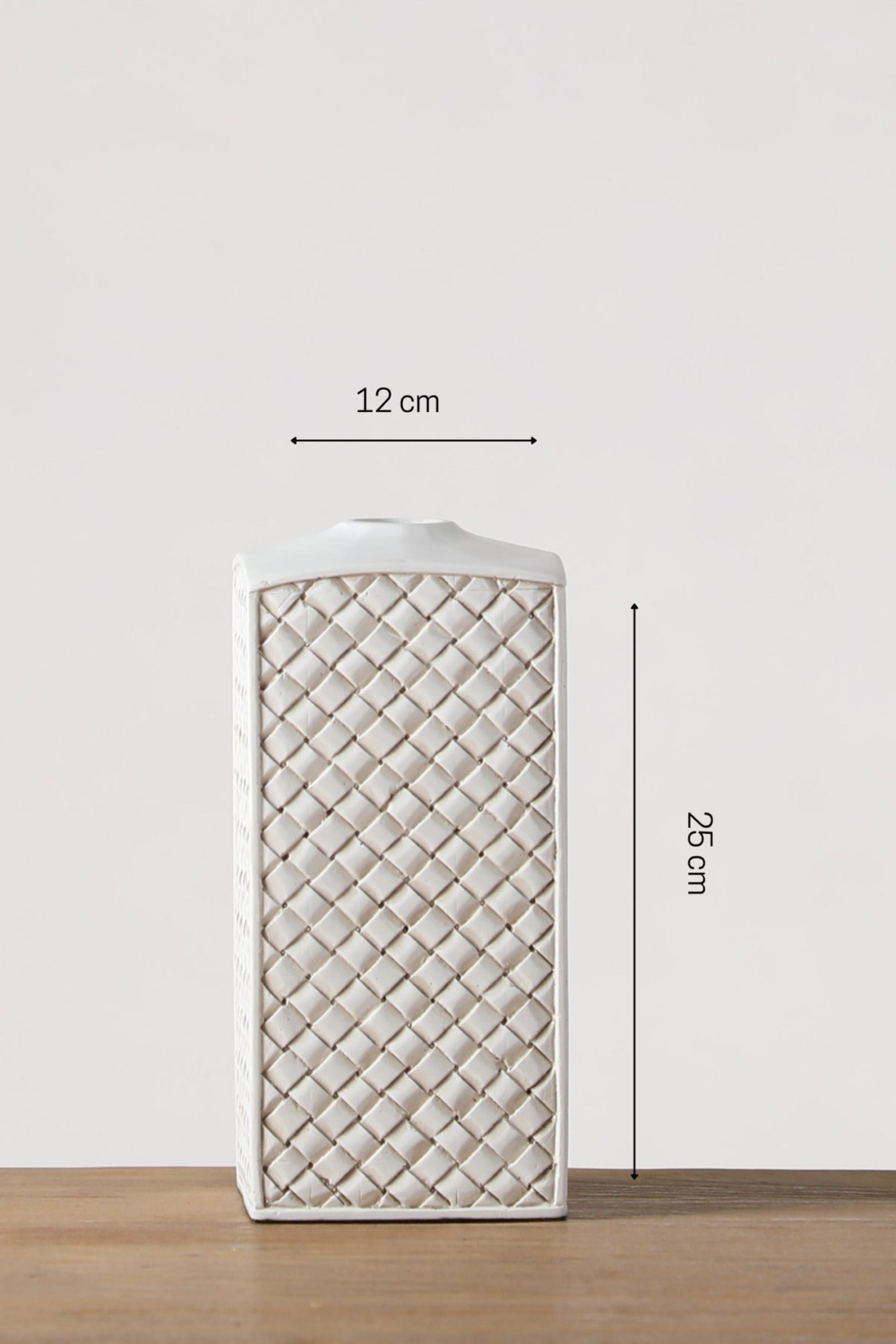 Tall And Rectangular In Shape Resin Vase For Your Home Or Office Decor - Image 2
