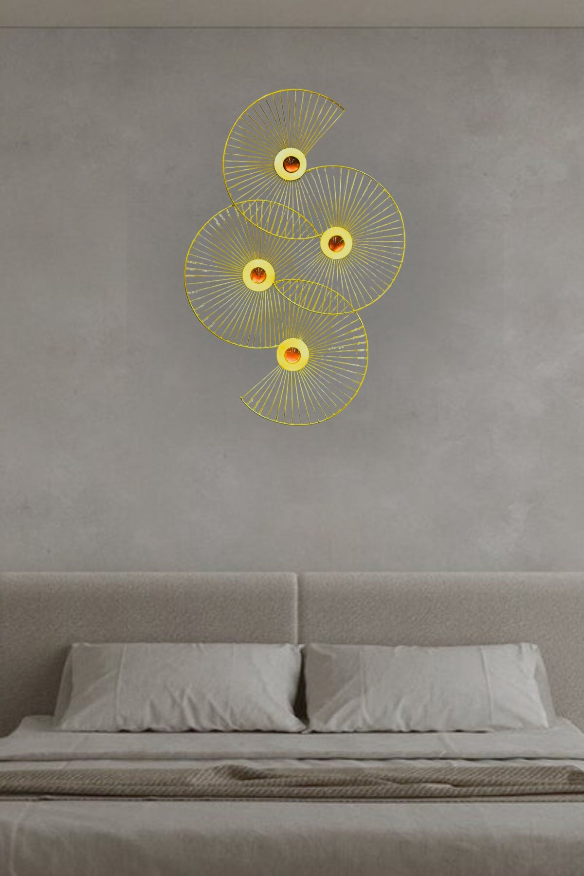 Pollination Radiant Circular Metal Wall Art