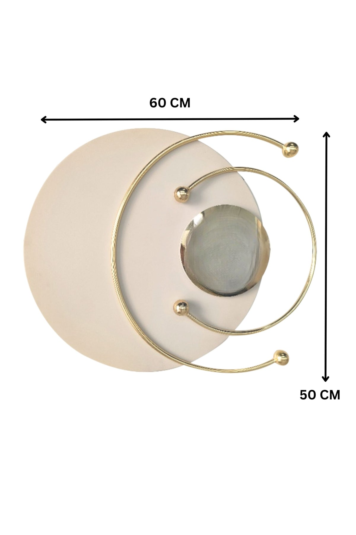 Pollination White Eclairant Metal Wall Art - Image 2