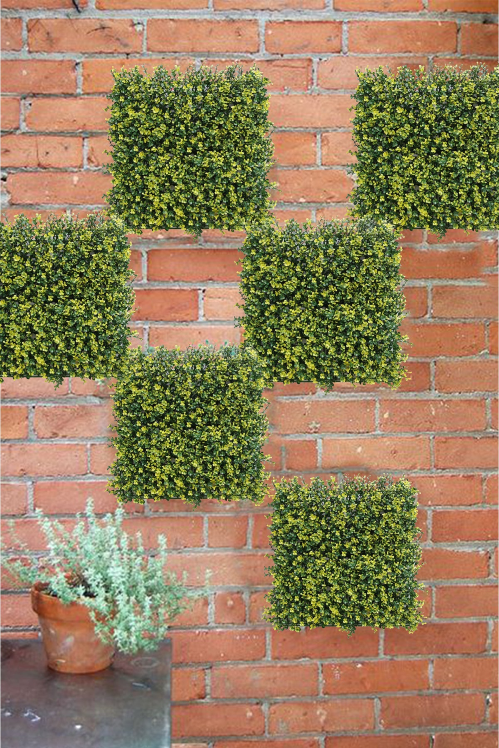 Green Leaves Artificial Vertical Garden wall Tile ( Pack of 1 ) - Image 2