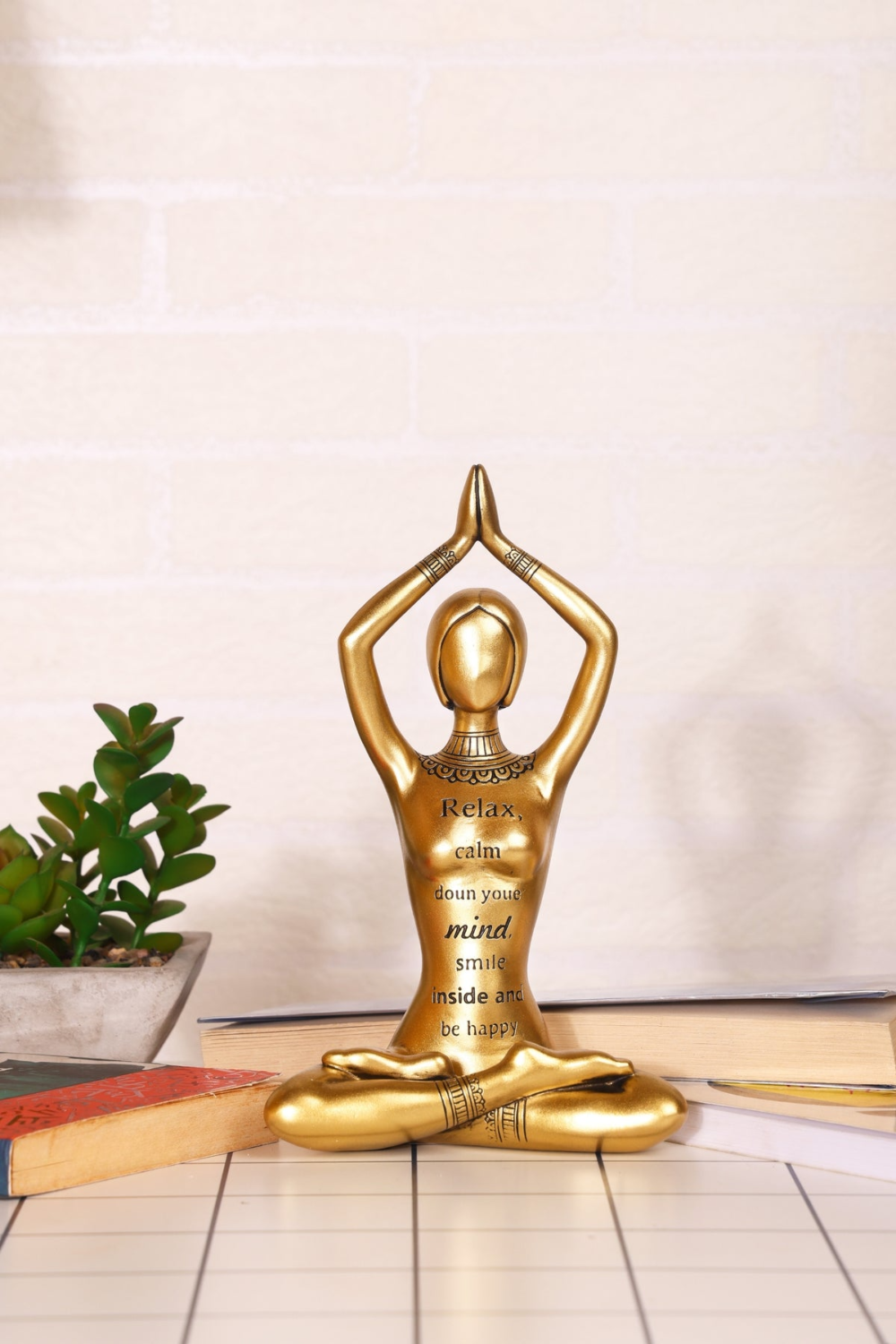Namaskar Asana Yoga Pose Statue for Your Home Or Office Decor