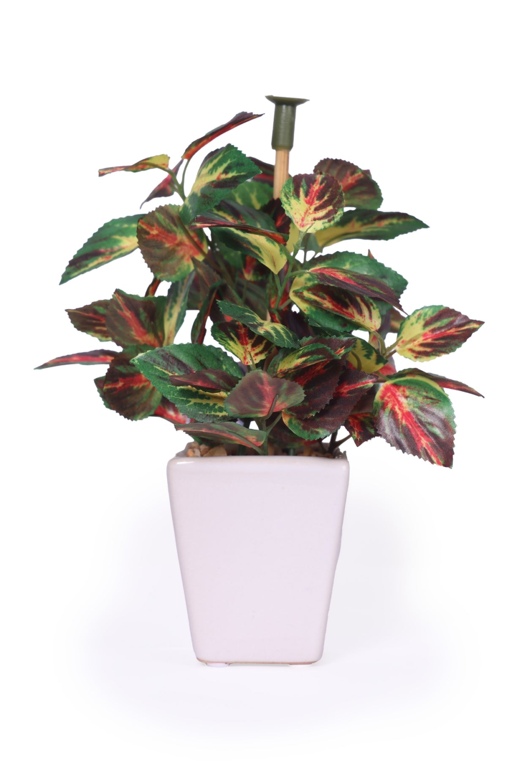 Pollination Artificial White Green Bonsai Plant With Pot - Image 2