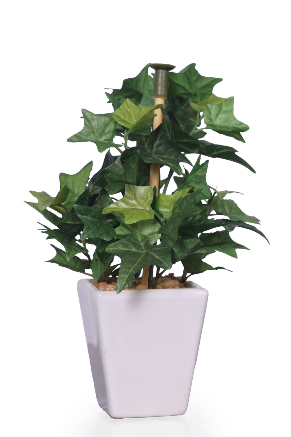 Pollination Artificial White Green Bonsai Plant With Pot - Image 8