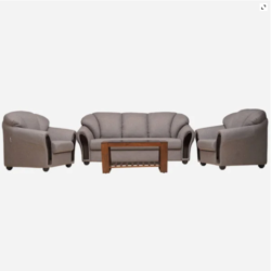 Hino Fabric Sofa Set (Without Teapoy)