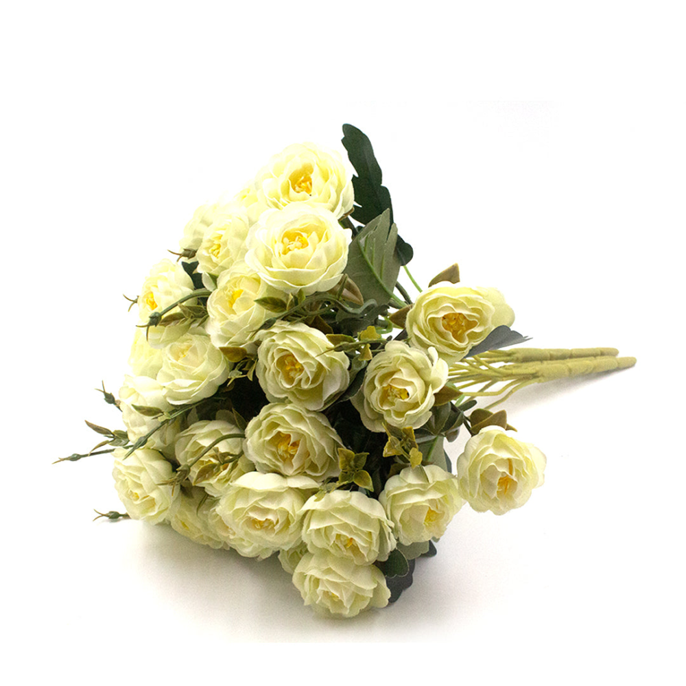 Rose Artificial Flower Stick Without Pot For Home Decoration (Pack of 3) - Image 5