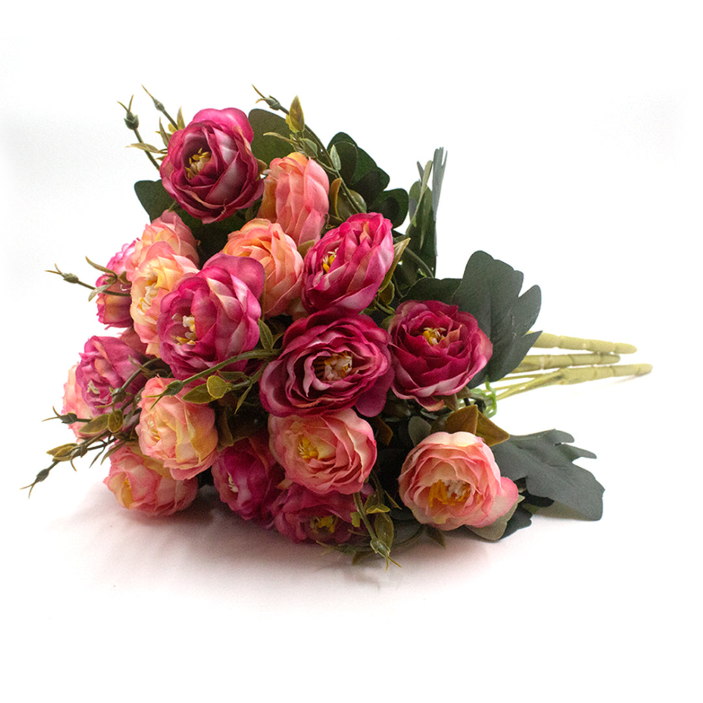 Rose Artificial Flower Stick Without Pot For Home Decoration (Pack of 3) - Image 4