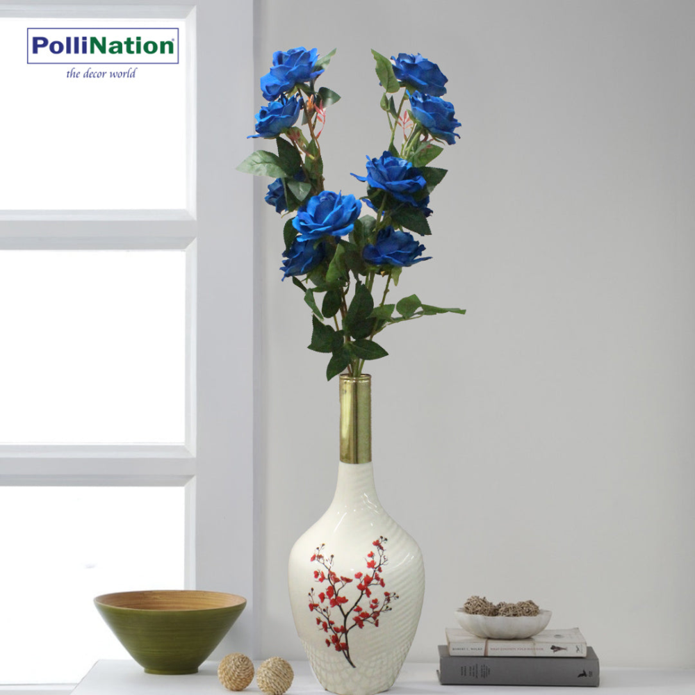 Pollination Stunning Rose Artificial Flower ( Pack of 2) - Image 4