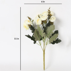 Pollination Artificial Stunning Rose Flower Bunch Without Pot - Image 6