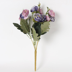 Pollination Artificial Stunning Rose Flower Bunch Without Pot