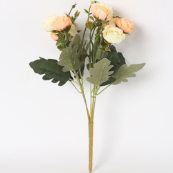 Pollination Artificial Stunning Rose Flower Bunch Without Pot - Image 4