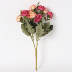 Pollination Artificial Stunning Rose Flower Bunch Without Pot - Image 3