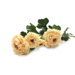 Pollination Artificial Maroon Peony Flower Stick Without Pot (Pack of 2) - Image 5