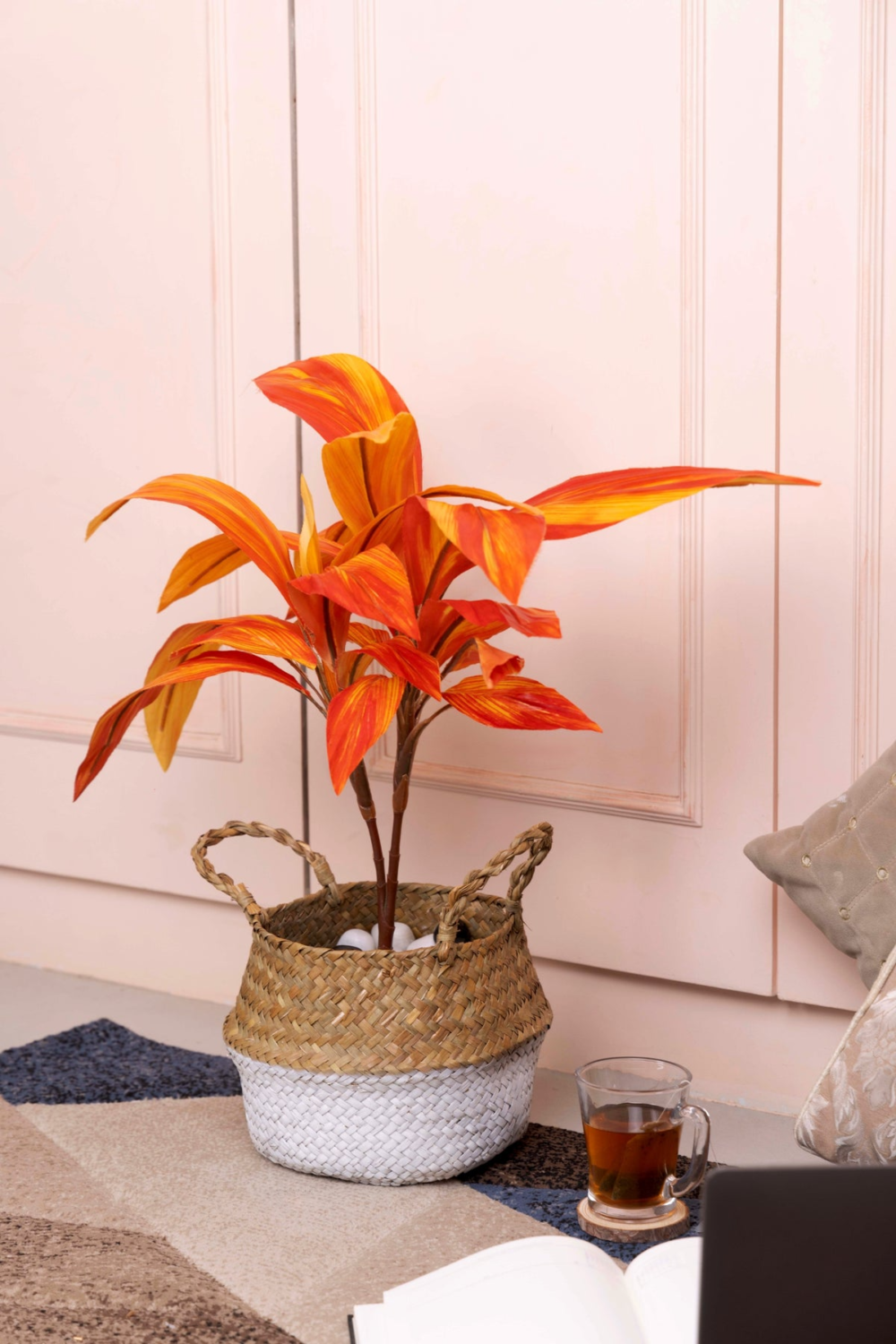 Pollination Real Look Stunning Artificial Dracaena Plant Without Pot ( Pack Of 1, 27 Inch ) - Image 3