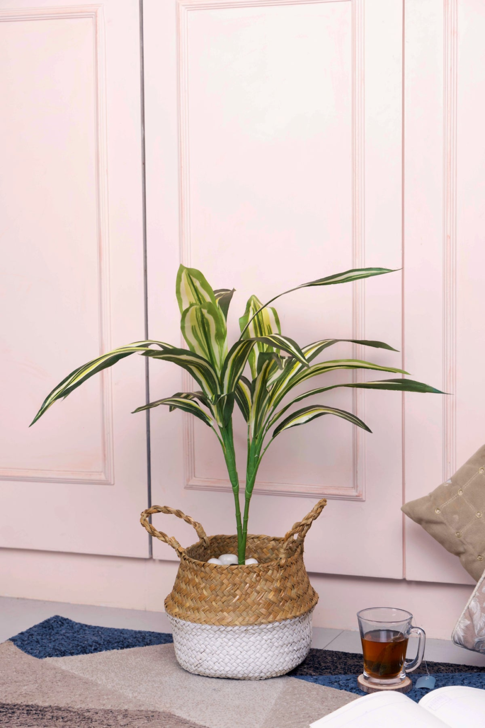 Pollination Real Look Stunning Artificial Dracaena Plant Without Pot ( Pack Of 1, 27 Inch ) - Image 7