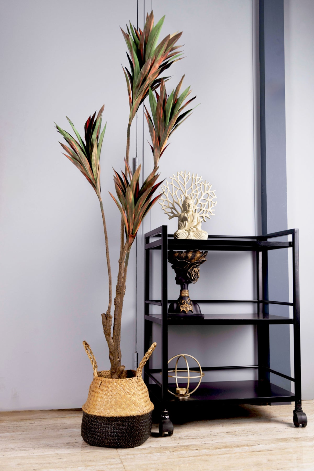 Pollination Decorative Artificial Dracaena Plant Without Pot ( Pack Of 1 ) 5FT - Image 10