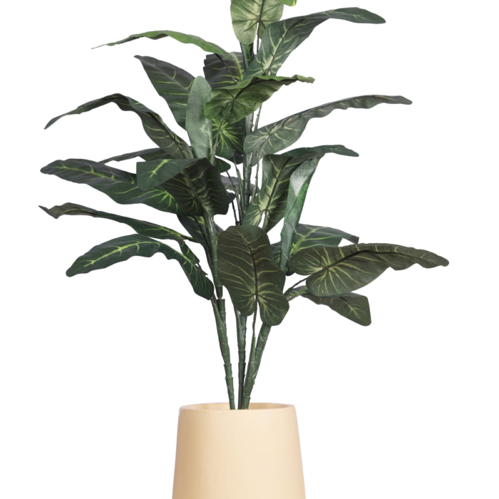 Artificial Elephant Ear Plant Without Pot (Pack Of 1) - Image 2