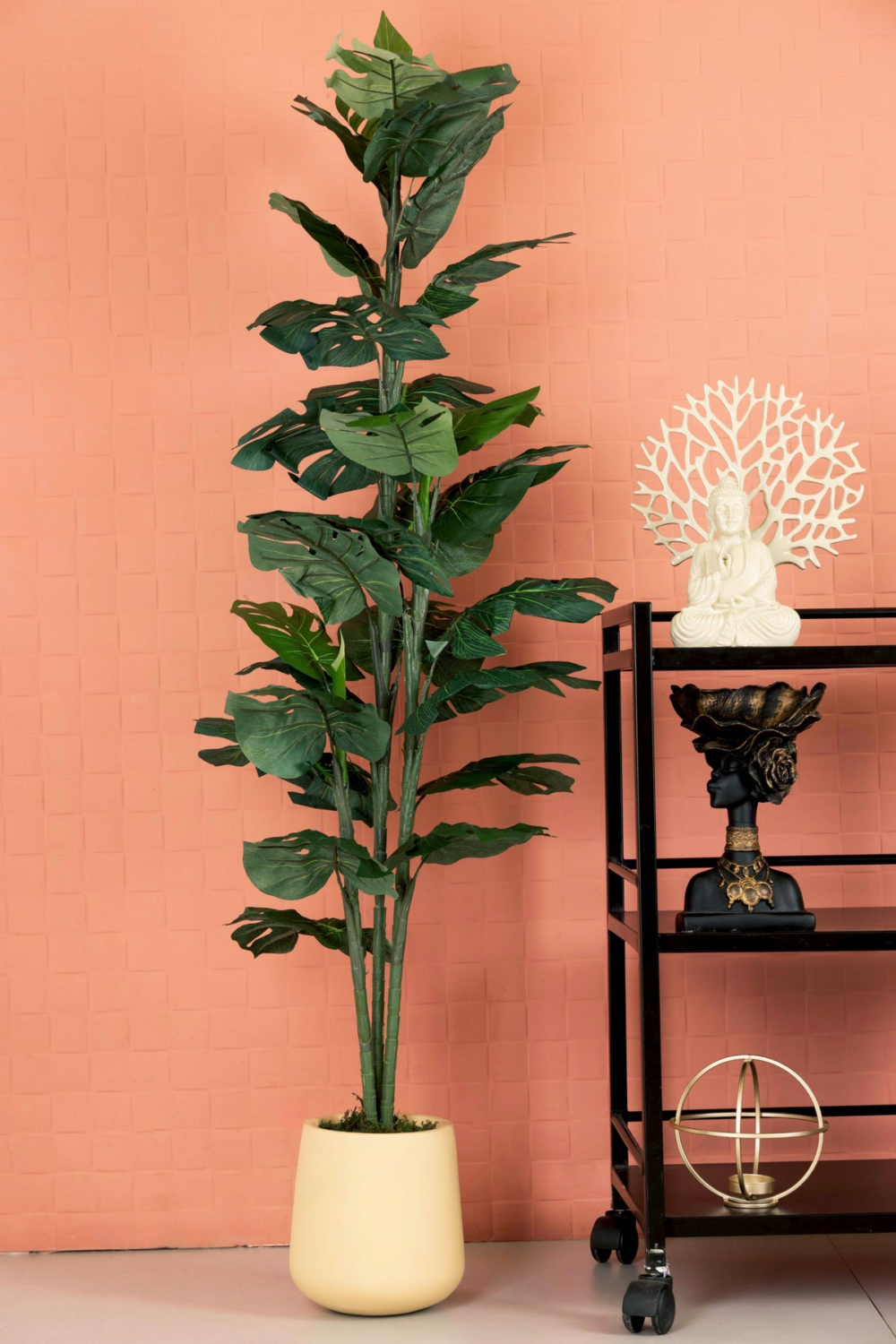 Green Split Philo Artificial Plant Without Pot 5 Feet