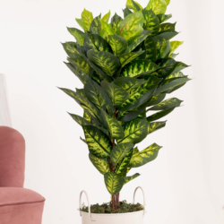 Pollination Artificial Green Plant With Medium Leaves Without Pot ( 3 FT ) - Image 3