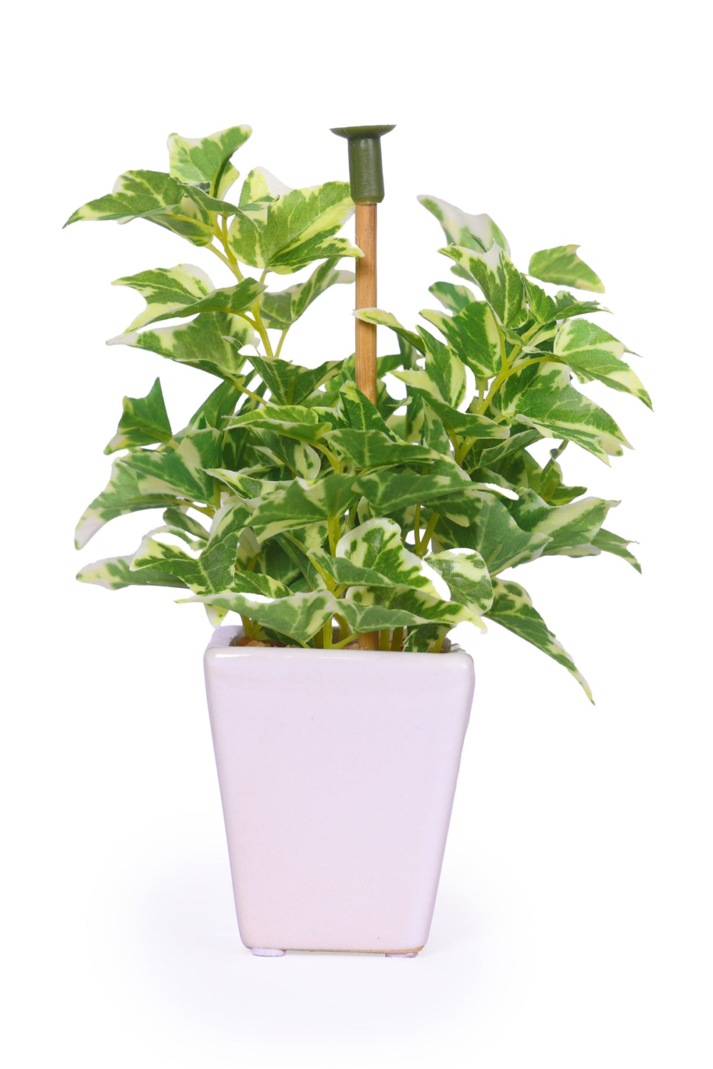 Pollination Artificial White Green Bonsai Plant With Pot - Image 12
