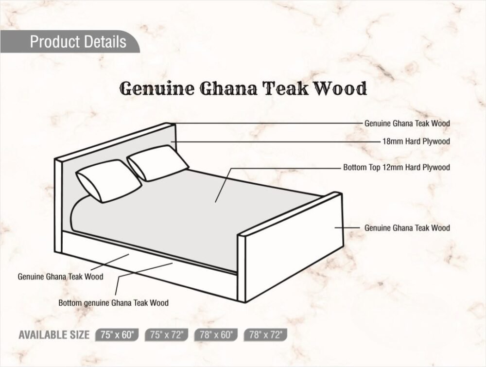 Liva - Teakwood Cot - Image 2